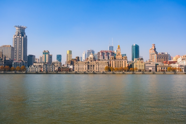 中国上海の風景。